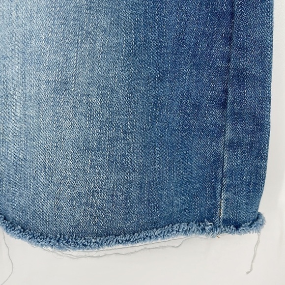Reformation Jeans Denim Mini Evie Skirt Barbados Medium Wash Women’s Size 27 - Picture 2 of 13